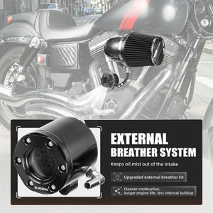 Kit admission haut débit carbone pour Harley Dyna et Softail - vue 5