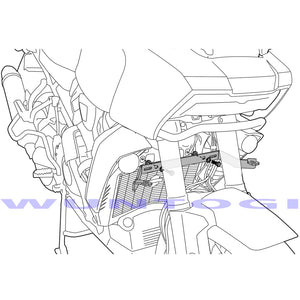 Support de phares additionnels pour Harley Pan America - vue 5