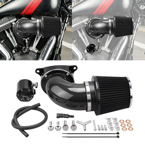 Kit admission haut débit carbone pour Harley Dyna et Softail - vue 1