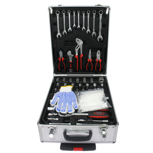 Coffret d'outils à main professionnel avec valise trolley en aluminium – photo 7/8