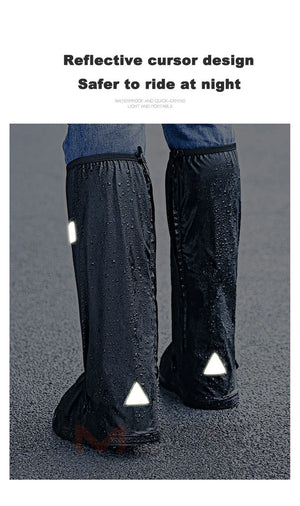 Couvre-bottes moto imperméable réfléchissant - vue 5