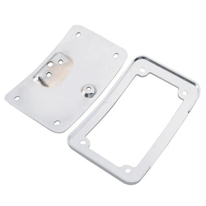 Support de plaque d'immatriculation chromé pour moto Harley-Davidson Softail - vue 5