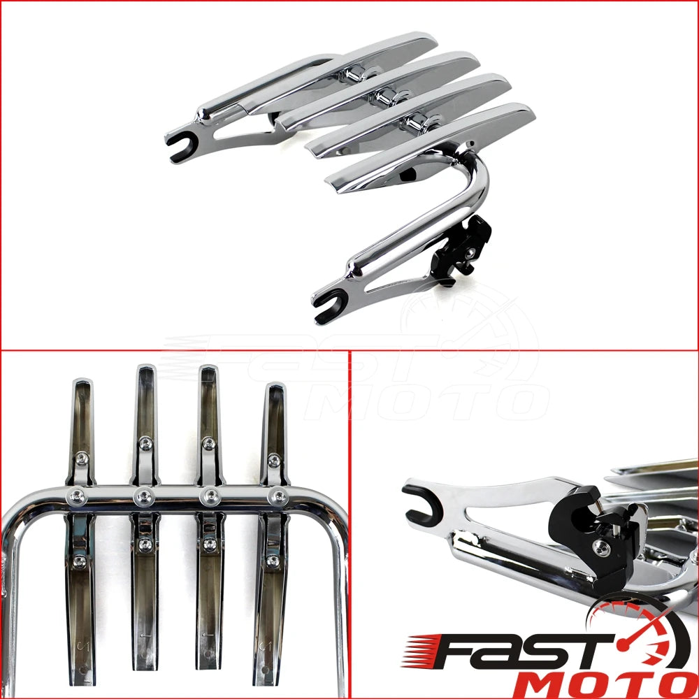 Porte-bagages furtif et dossier sissy bar pour Harley-Davidson Touring