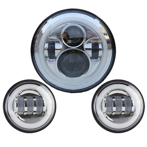 Phare LED 7 pouces avec feux additionnels LED 4,5 pouces pour Harley Touring Electra Glide - vue 20