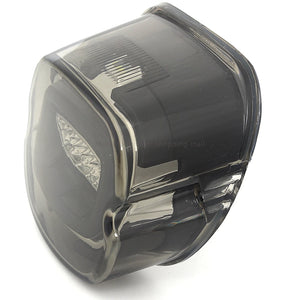 Feu arrière LED fumé avec clignotants intégrés pour Harley Softail Dyna Touring - vue 4