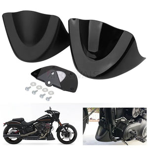 Spoiler menton noir pour Harley Dyna Fat Bob - vue 1