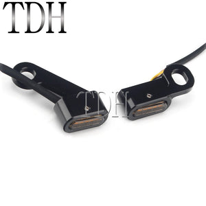 Mini clignotants LED de guidon pour Harley Sportster - vue 4