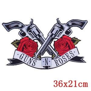 Écusson brodé grand format punk crâne aigle - vue 19