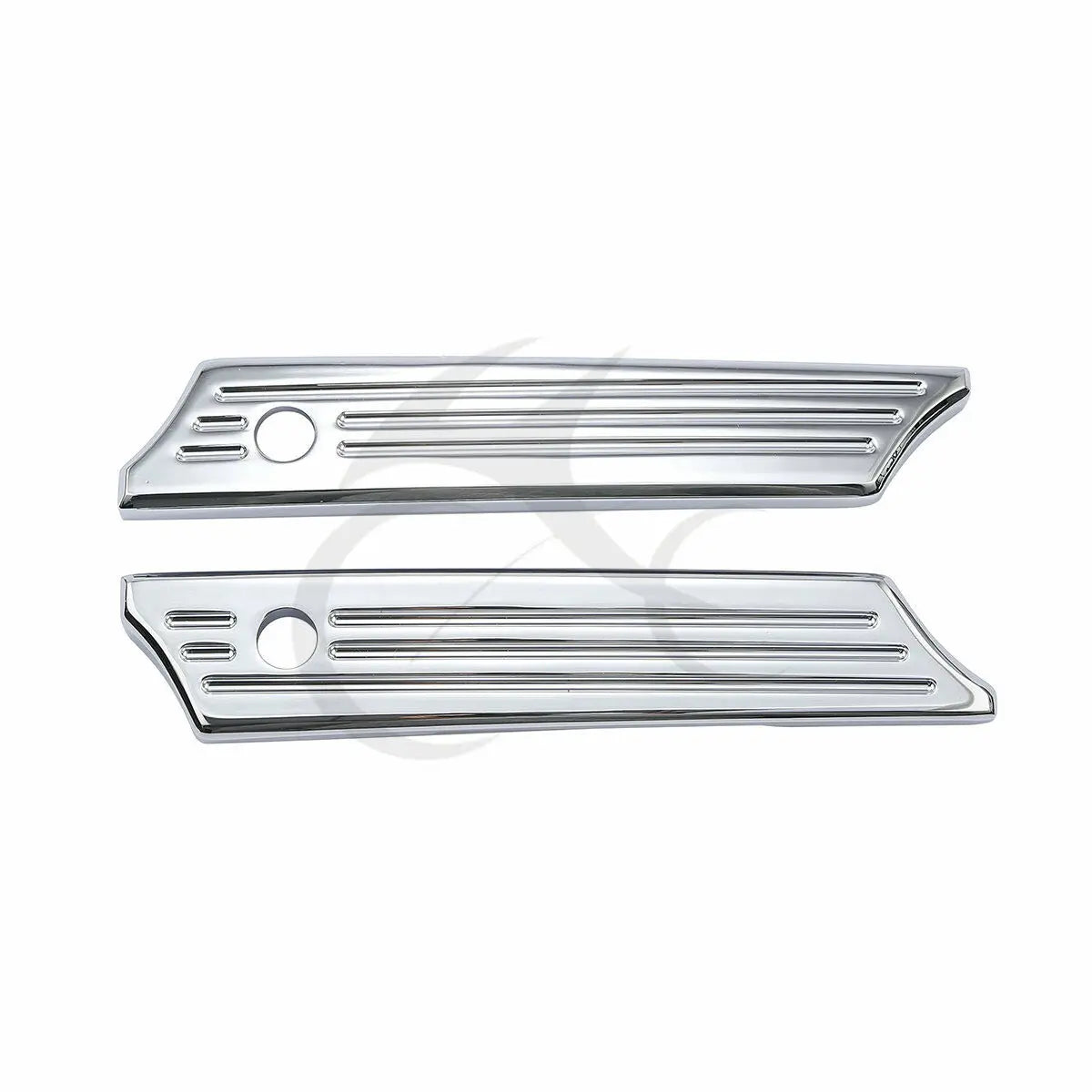 Caches de loquet usinés CNC pour sacoche Harley Touring - vue 2