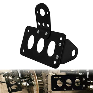 Support de plaque latéral aluminium noir pour Harley bobber chopper - vue 7
