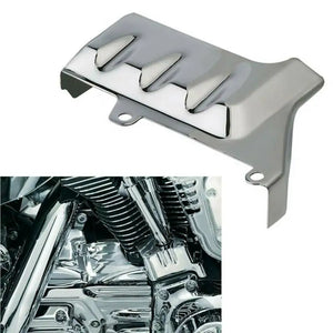 Cache de base de cylindre arrière chromé pour Harley Touring - vue 1