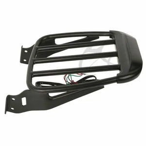 Porte-bagages deux-places avec feu LED pour Harley-Davidson Sportster XL et Dyna Street Bob - vue 5