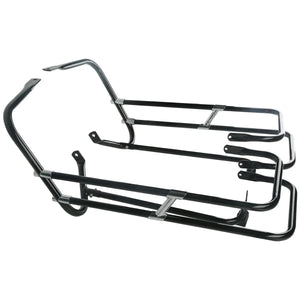 Garde double rail chromé autour des sacoches d'une Harley-Davidson Touring - vue 4