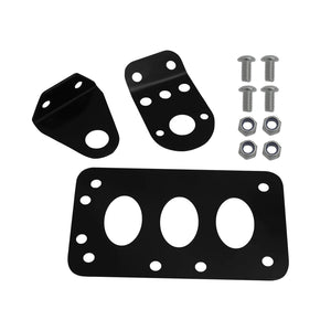 Support de plaque latéral aluminium noir pour Harley bobber chopper - vue 3