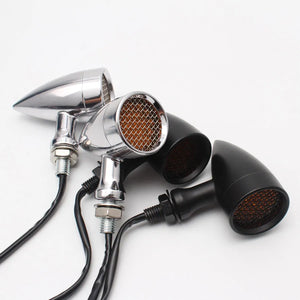 Clignotants LED bullet à grille pour Harley chopper bobber - vue 4
