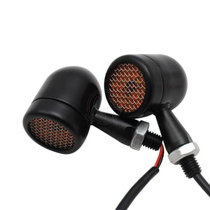 Clignotants LED bullet à grille pour Harley chopper bobber - vue 5