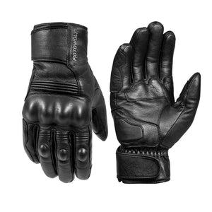 Gants moto cuir MOTOWOLF tactiles - vue - vue 1