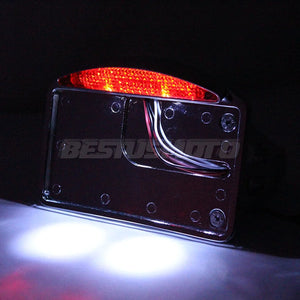 Support de plaque latéral avec feu LED pour Harley custom - vue 6