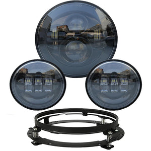 Phare LED 7 pouces avec feux additionnels LED 4,5 pouces pour Harley Touring Electra Glide - vue 23