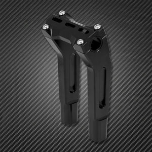 Rehausseurs de guidon (risers) 10'' noirs - Harley Sportster XL883, Touring, Street Road Glide, Road King, Dyna, Softail Fatboy – photo 4/6