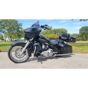 Top case Razor Tour Pack noir avec dossier passager pour Harley Touring - vue 2