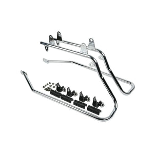 Support noir renforcé pour sacoche rigide sur une Harley-Davidson Softail Fat Boy - vue 5
