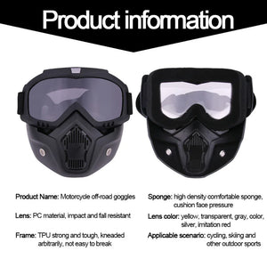 Masque Lunettes Motocross Anti-Poussière Réglable Tout-Terrain - vue 6