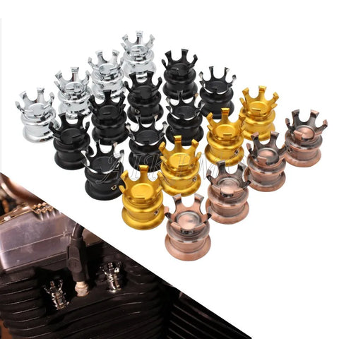Caches de vis de culasse couronne pour Harley Twin Cam Sportster - vue 1