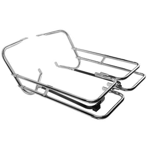 Garde double rail chromé autour des sacoches d'une Harley-Davidson Touring - vue 7
