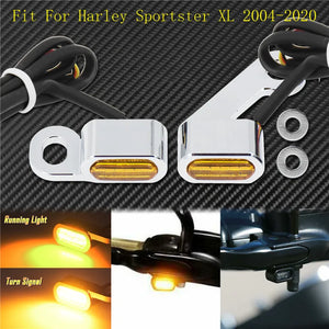 Mini clignotants LED E-Mark avant, feu de position pour Harley Touring, Street/Road Glide, Softail, Sportster XL883 - vue 8