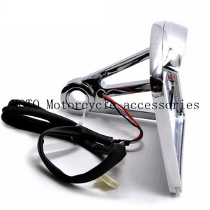 Support de plaque latéral avec feu LED pour Harley custom - vue 4