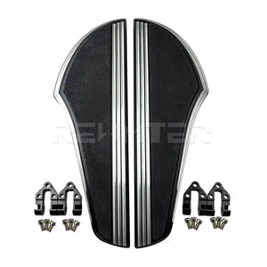 Plancher pilote avant (floorboard) antidérapant en aluminium pour Harley-Davidson Dyna, Softail, Touring, Road King, Street Glide & Fat Boy – photo 8/8