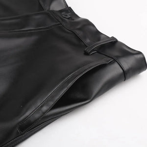 Pantalon simili cuir homme droit élastique, fin et souple - vue 5