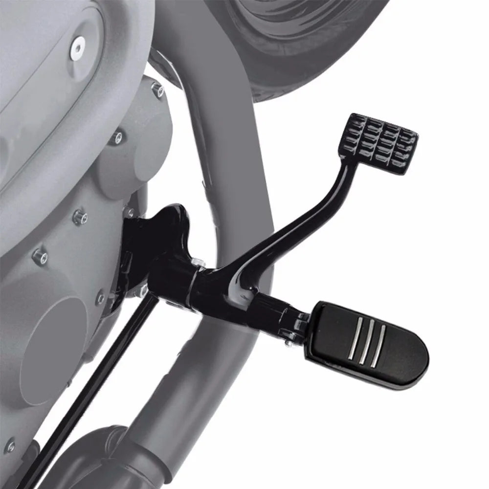 Support de repose-pieds pour commandes avancées en aluminium, acier et caoutchouc pour Harley-Davidson Sportster XL Iron 883, 1200, Forty Eight 2014-2022 – photo 2/10
