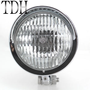 Phare rétro H4 pour Harley Softail Dyna - vue 2
