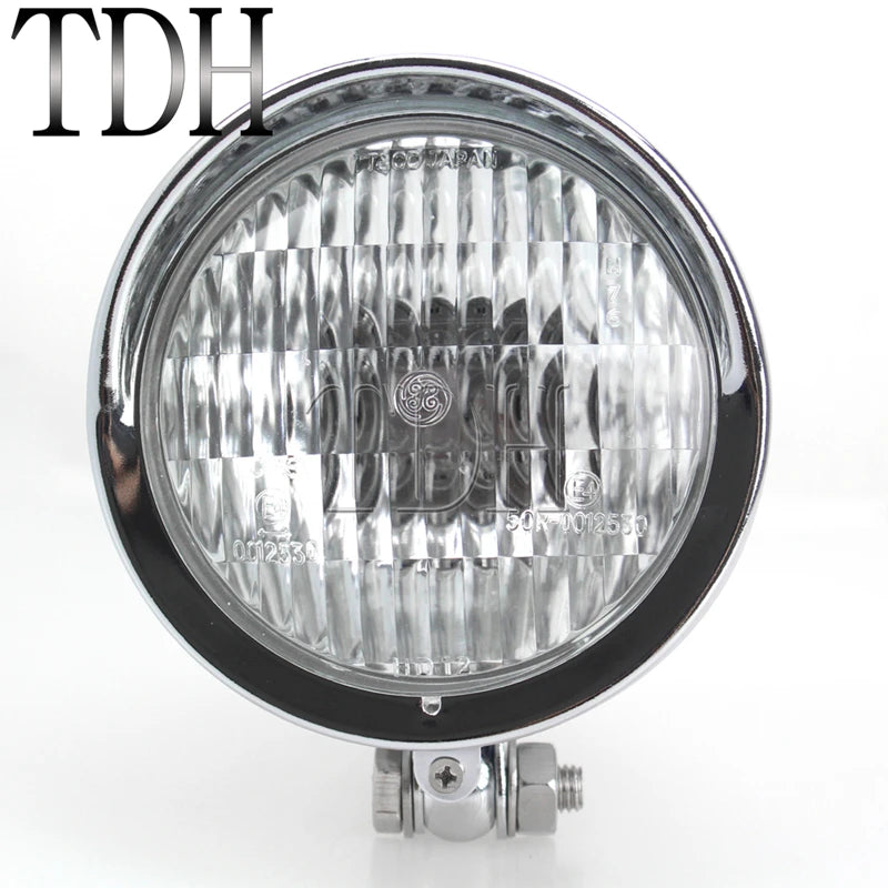 Phare rétro H4 pour Harley Softail Dyna - vue 2