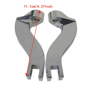 Kit de fixation repose-pieds passager arrière en aluminium pour Harley-Davidson Touring, Street Electra Glide, Road King – photo 2/9