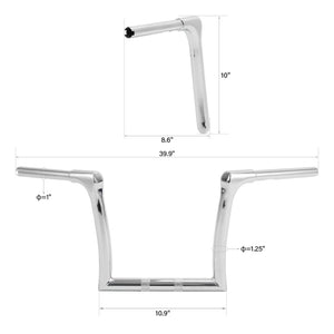 Guidon ape hanger 1-1/4 pour Harley Road King et Softail - vue 3