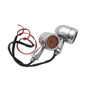 Clignotants LED bullet à grille pour Harley chopper bobber - vue 3