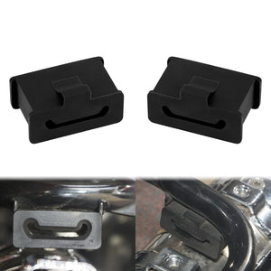 Silentblocs noirs de fixation de silencieux pour Harley-Davidson Touring - vue 7