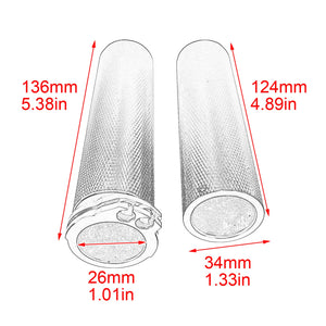 Poignées de guidon en aluminium noir pour moto Harley-Davidson - vue 6