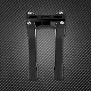 Rehausseurs de guidon (risers) 10'' noirs - Harley Sportster XL883, Touring, Street Road Glide, Road King, Dyna, Softail Fatboy – photo 5/6