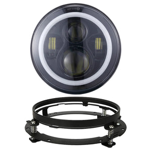 Phare LED 7 pouces avec feux additionnels LED 4,5 pouces pour Harley Touring Electra Glide - vue 11
