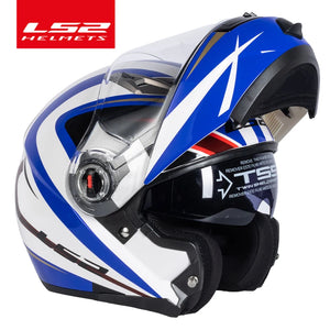 Casque moto modulable LS2 noir avec mentonnière relevée - vue de profil - vue 7