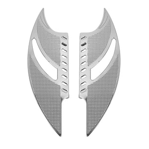 Planchers avant (floorboards) ajourés en aluminium billette pour Harley-Davidson Sportster 883/1200, Touring, Electra Glide, Road King & Dyna – photo 7/8