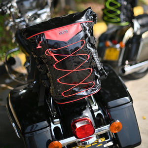 Sac de bagagerie noir pour sissy bar de moto - vue 1