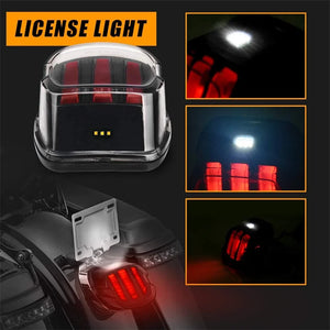 Feu arrière LED à lentille fumée monté sur une Harley-Davidson Dyna - vue 5