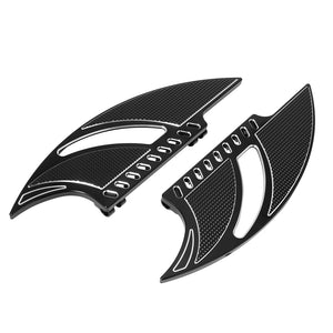 Planchers avant (floorboards) ajourés en aluminium billette pour Harley-Davidson Sportster 883/1200, Touring, Electra Glide, Road King & Dyna – photo 4/8
