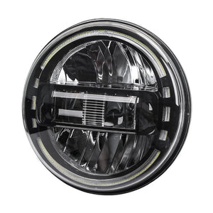 Phare LED projecteur noir monté sur une Harley-Davidson Touring - vue 9
