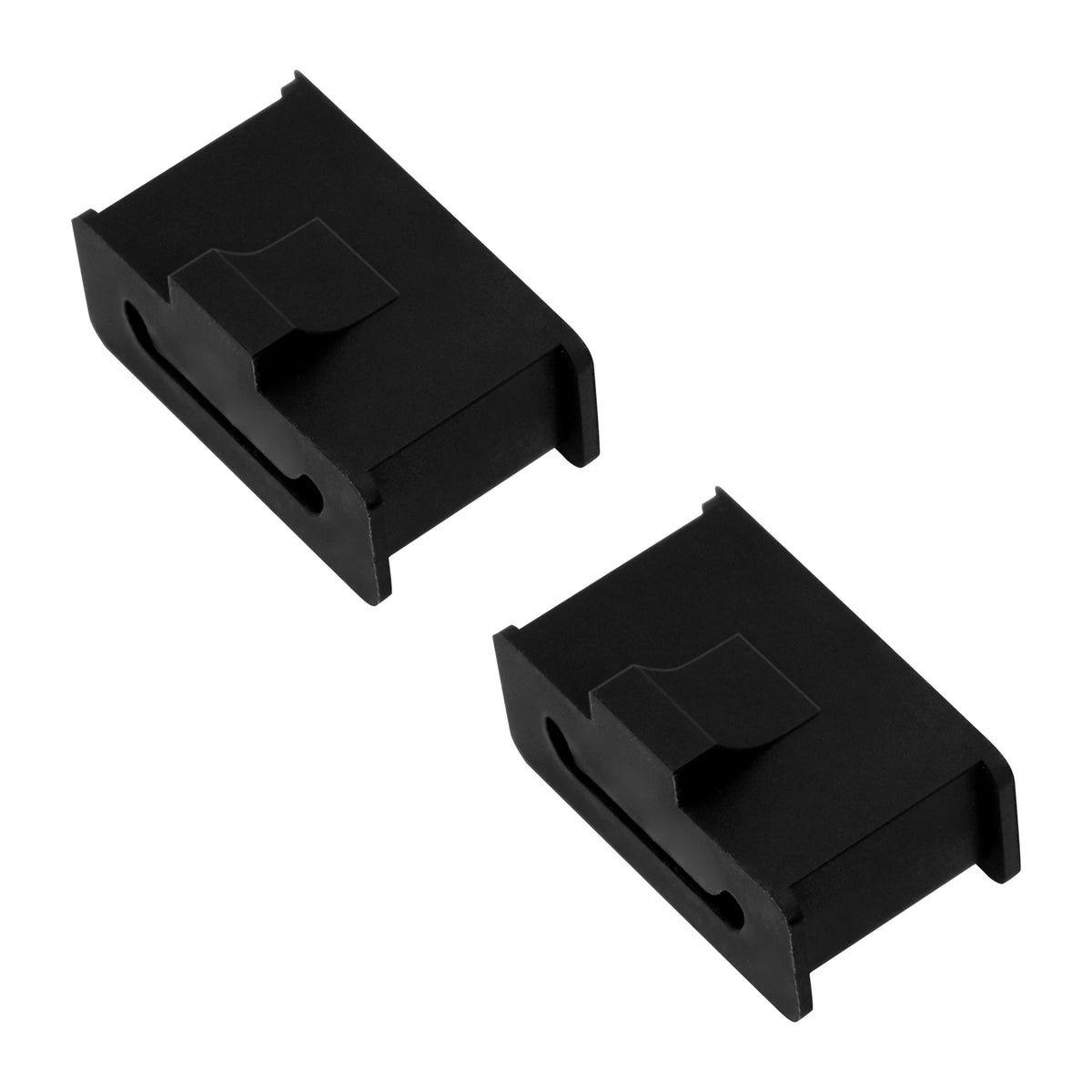 Silentblocs noirs de fixation de silencieux pour Harley-Davidson Touring - vue 2